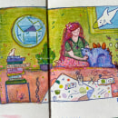Mi proyecto del curso: Sketchbook para explorar tu estilo de dibujo. Un proyecto de Ilustración tradicional, Bocetado, Creatividad, Dibujo, Pintura a la acuarela, Sketchbook y Pintura gouache de Lourdes Martín - 22.07.2023