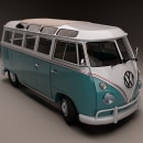 3D model - Volkswagen Samba. Un progetto di 3D di 121.lenadauwe - 27.07.2023