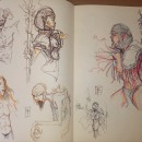 Mi proyecto del curso: Sketchbook fantástico: dibuja personajes desde la imaginación. Un proyecto de Ilustración tradicional, Creatividad, Dibujo y Sketchbook de Borja Plana - 30.07.2023