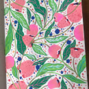 Mon projet du cours : Motifs botaniques et carnet de croquis. Un proyecto de Ilustración tradicional, Pattern Design, Ilustración botánica y Sketchbook de corinne.koechlin - 15.08.2023
