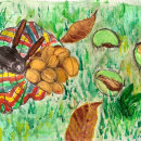 My project for Illustrating Nature: A Creative Exploration. Ilustração tradicional, Pintura, Desenho, Pintura em aquarela, Ilustração com tinta e Ilustração naturalista projeto de Arina Liría - 09.09.2023
