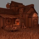 Blacksmith home. 3D, Game Design, 3D Animation, 3D Modeling, Video Games, and 3D Design project by Alaia Valerio - 04.11.2023