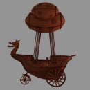 Fantasy Ship. Un proyecto de 3D, Diseño de juegos, Modelado 3D, Videojuegos y Diseño 3D de Alaia Valerio - 17.08.2023
