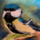 I work a lot in pastels, so this one of my birds, which I love to create.. Un proyecto de Ilustración tradicional de Judith James - 31.08.2023