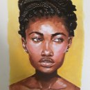 My project for course: Stylized Portrait Painting with Gouache. Traditional illustration, Painting, Portrait Illustration, and Gouache Painting project by Kasim - 09.02.2023