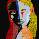 Mein Abschlussprojekt für den Kurs: Geometrische Porträts mit Procreate. Traditional illustration, Digital Illustration, and Portrait Illustration project by Bernd Bangert - 09.05.2023