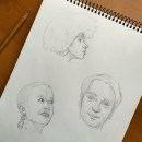Mi proyecto del curso: Sketchbook de retrato: explora el rostro humano. Un proyecto de Bocetado, Dibujo, Dibujo de Retrato, Dibujo artístico y Sketchbook de Felipe Salorte Mella - 07.09.2023