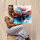 “Zera” Original Mixed Media Painting. Un progetto di Belle arti di Briana Fitzpatrick - 09.09.2023