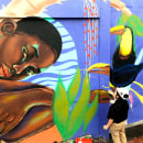 PALMA DE COROZO. Un proyecto de Ilustración tradicional, Instalaciones, Bellas Artes, Pintura, Ilustración de retrato y Pintura acrílica de Angélica Olmoz - 11.09.2023