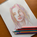 Mi proyecto del curso: Dibujo de retratos llamativos con lápices de colores. Un proyecto de Dibujo, Dibujo de Retrato, Sketchbook y Dibujo con lápices de colores de Felipe Salorte Mella - 11.09.2023