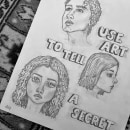 Mi proyecto del curso: Sketchbook de retrato: explora el rostro humano. Sketching, Drawing, Portrait Drawing, Artistic Drawing, and Sketchbook project by Adriana Encinas - 09.13.2023