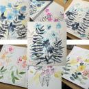 My project for course: Artistic Floral Watercolor: Connect with Nature. Un proyecto de Ilustración tradicional, Pintura, Pintura a la acuarela e Ilustración botánica de Green Owl Arts LLC - 12.09.2023