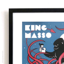 King Masso: grabado ilustrado con Procreate. Ilustração tradicional, Ilustração digital, Desenho digital, e Gravura projeto de David Maynar - 15.08.2023