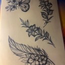 Mi proyecto del curso: Tatuaje botánico con puntillismo. Traditional illustration, Tattoo Design, and Botanical Illustration project by Maria Galeana - 09.15.2023