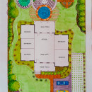 My course project: Introduction to landscape design. Un projet de Design d'intérieur, Pa, sagisme, Illustration architecturale , et Design d'espace de Maria Juarez - 14.09.2023