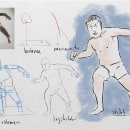 Mi proyecto del curso: Dibujo de la figura humana en poses expresivas. Fine Arts, Sketching, Drawing, Sketchbook, and Figure Drawing project by Kevin Rafael Araujo - 09.21.2023