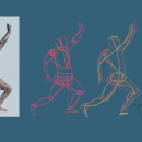 Mi proyecto del curso: Dibujo de la figura humana en poses expresivas. Un proyecto de Bellas Artes, Bocetado, Dibujo, Sketchbook y Dibujo anatómico de Mauricio Arrieta - 13.10.2023