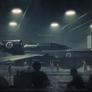 Kitbashing: Starship in Hangar. Un projet de 3D, Illustration numérique, Stor, telling, Stor, board, Art conceptuel , et Conception 3D de Jean-Claude De La Ronde - 24.01.2023