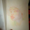 Il mio progetto del corso: Ritratti vivaci con matite colorate. Desenho, Desenho de retrato, Sketchbook, e Desenho com lápis de cor projeto de Layla Bottelli - 12.10.2023