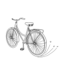 Bicicletas. Digital Illustration project by Tássia Furtado - 10.17.2023