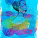 MarArtesOficial - Azul - Retratos . Ilustração tradicional, Pintura, Desenho a lápis, Pintura em aquarela, Pintura Acrílica, e Pintura guache projeto de MarArtesOficial - 05.12.2022