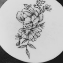 Meu projeto do curso: Tatuagem botânica com pontilhismo. Traditional illustration, Tattoo Design, and Botanical Illustration project by Simone A. da silva - 10.30.2023