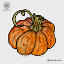 Día 31: Calabaza #31Days31Drawings2023. Traditional illustration project by Miriam Yamamoto - 10.31.2023