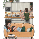 Couple Lifestyle . Un projet de Dessin, Illustration numérique , et Dessin numérique de Angelica Pellegrino - 04.11.2023