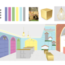 Mi proyecto del curso: Color aplicado al diseño de interiores Petshop. Un proyecto de Diseño de interiores, Decoración de interiores, Interiorismo, Teoría del color y Diseño de espacios de VALERIA CAMMAROTO - 06.11.2023