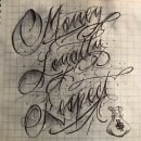 Mi proyecto del curso: Money Loyalty Respect. Un progetto di Calligrafia, Lettering e Design di tatuaggi di Humberto Pérez Soreque - 07.11.2023