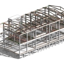 Estructura Modelada con Revit a partir de planos en DWG. Arquitetura, e Modelagem 3D projeto de Matias Rosello - 14.11.2023