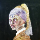 La dama de la paranoia. Pintura projeto de Diego Hinostroza Mostacero - 16.11.2023