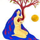My project for course: Painting with Gouache: Create Poetic Illustrations. Un projet de Illustration traditionnelle, Beaux Arts, Peinture , et Peinture gouache de Sanja Cekov - 19.11.2023