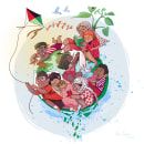 Cuidemos de nuestra Infancia. Een project van  Tekening, Digitale illustratie y Kinderillustratie van alicia borges - 20.11.2023