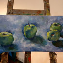 Still life study oil painting with knife. Painting project by colourwind - 11.27.2023