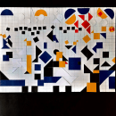 Composicion abstracta: Composiciones abstractas con color de Jerarquía y Agrupación por semejanza, forma y/o color. Design, e Artesanato projeto de Pedro Veloso Saavedra - 10.12.2023