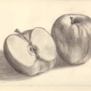 Dibujo a lápiz de manzanas. Traditional illustration project by Eduardo Martínez Sotillos - 12.13.2023