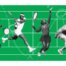 Yahoo Entertainment Illustration - Tennis Stars, Published 08/2023. Ilustração editorial projeto de Victoria Ellis - 27.08.2023