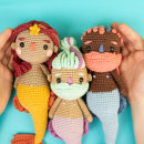 Sereias e sereios em amigurumi. Un proyecto de Artesanía, Crochet, Amigurumi y Diseño textil de Bia Moraes - 18.12.2023