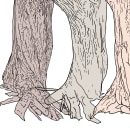 Tree views of the same tree. Een project van  Beeldende kunst y Digitale tekening van Rodney Warren - 20.11.2023