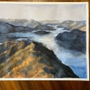 My project for course: Natural Landscapes in Watercolor. Fine Arts, Painting, and Watercolor Painting project by dorotagrobler - 12.23.2023