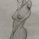 My figure drawings from a day-long model marathon session :).  Much love to the San Francisco Bay Area Models Guild, “ the oldest artist model led cooperative in the United States.” >> bayareamodelsguild.org. Desenho anatômico projeto de Byron Deorosan - 06.12.2023