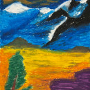 My project for course: Landscapes with Oil Pastels and Crayons: Playing with Light. Traditional illustration, Fine Arts, Pencil Drawing, Drawing, and Artistic Drawing project by Fabio Dionigi - 12.24.2023