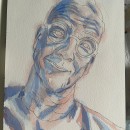 My project for course: Artistic Portrait with Watercolors. Un projet de Aquarelle , et Dessin de portrait de tunkualina - 01.01.2024