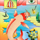 Big Fish Illustration by Esteban Plazibat. Un proyecto de Ilustración digital de Esteban Plazibat - 02.02.2023