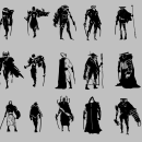 Mi proyecto del curso: Diseño de personajes para concept art_ Gladiador Ciberpunk. Ilustração tradicional, Design de personagens, Ilustração digital, Videogames, Concept Art, e Design de videogames projeto de Edwing Salazar Alvarez - 02.01.2024