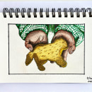 Galleta de mantequilla. Een project van Traditionele illustratie van nuria alcaraz - 04.01.2024