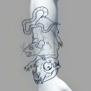 Mi proyecto del curso: Ilustración de tatuajes blackwork desde cero. Traditional illustration, Drawing, Digital Illustration, Tattoo Design, and Digital Drawing project by Daniel Orellana - 01.05.2024