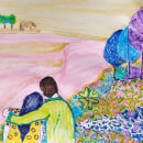 Mi proyecto del curso: Sketchbook de paisajes: la espontaneidad del color. Traditional illustration, Sketching, Creativit, Pencil Drawing, Drawing, Children's Illustration, and Sketchbook project by Matilde Chavez - 01.07.2023