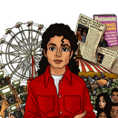 Spotlight: Um retrato do relacionamento entre Michael Jackson e os veículos de comunicação. Ilustração digital projeto de Raphaela Reis - 09.12.2019